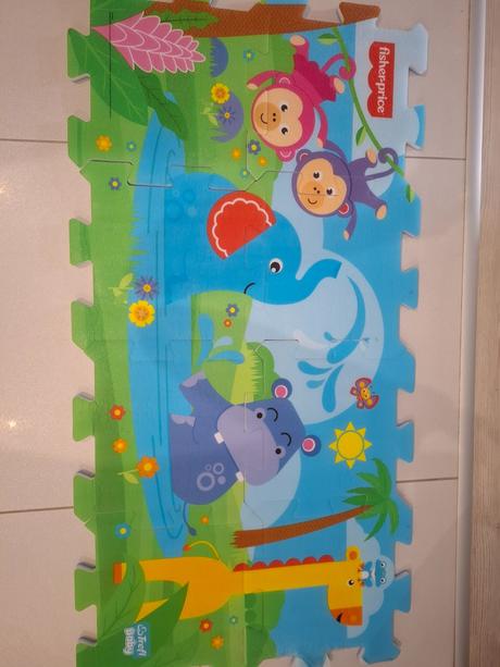 Penová podložka s obrázkami zvieratiek puzzle, 