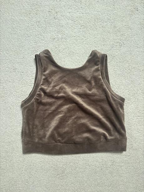 Lindex velúrový croptop, lindex,l