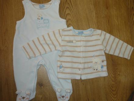 Teplá súprava dupačky , svetrík -68, zip zap,68