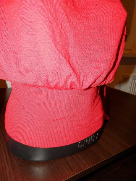 Laetitia červený svetrík tenký s, s