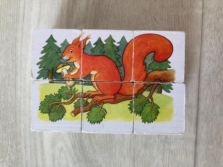 Drevené zvieratkové kocky, 