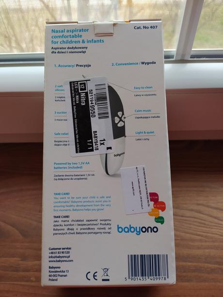 Odsávačka soplikov babyono, babyono