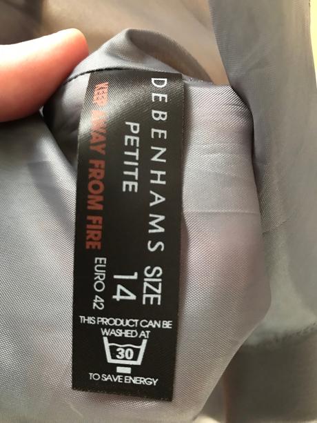 Saténové saty z debenhams 14 petite, m