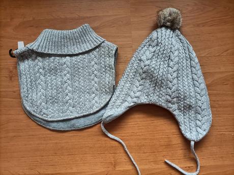 Súprava nákrčník a čiapka hm, h&m,116