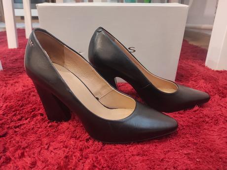 Luxusné kožené lodičky, wojas,37