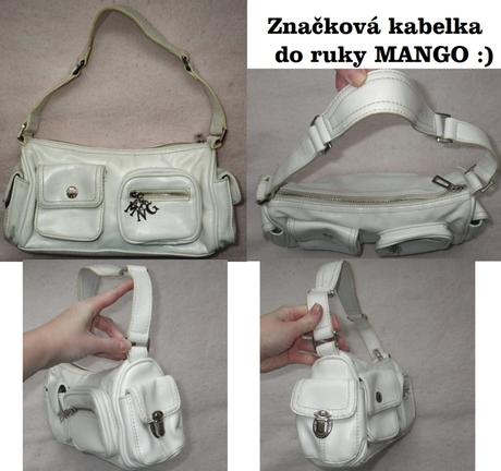 Biela značková kabelka - mango, mango