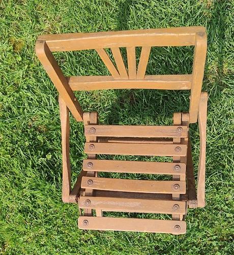 Retro skladacia stolička pre deti, 