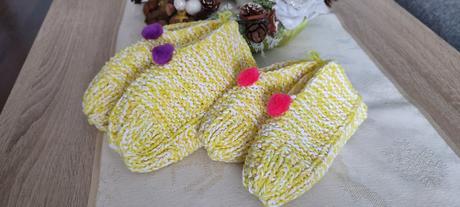 Hand-made papučky z vlny, 34