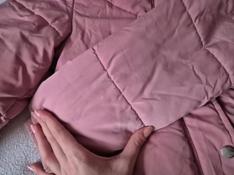 Zateplená dievčenská zimná bunda, primark,140