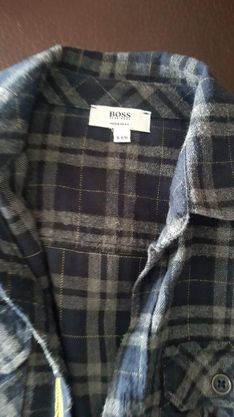 Set flanelova kosela a tricko hugo boss s dlhym ru, hugo boss,128