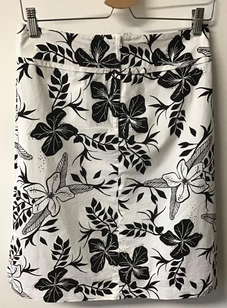 Áčková čiernobiela sukňa veľ. 36, h&m,36