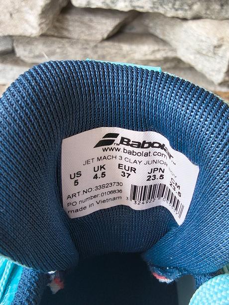 Úplne nové detské topánky babolat jet mach 3, č.37, 37