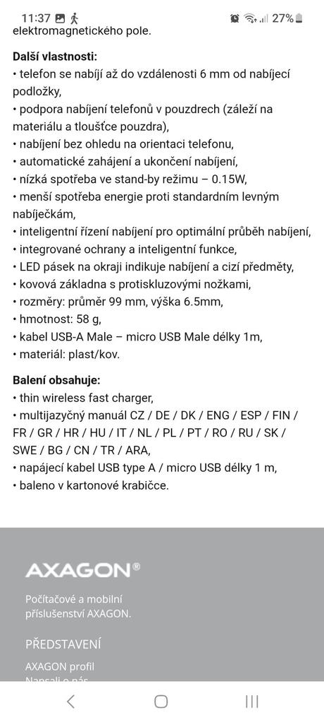 Nabíjačka bezdrôtová, 