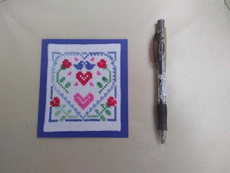 Valentínske vyšívané otváracie pohľadnice, 