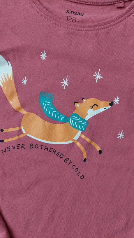 Tričko s líškou, sinsay,128