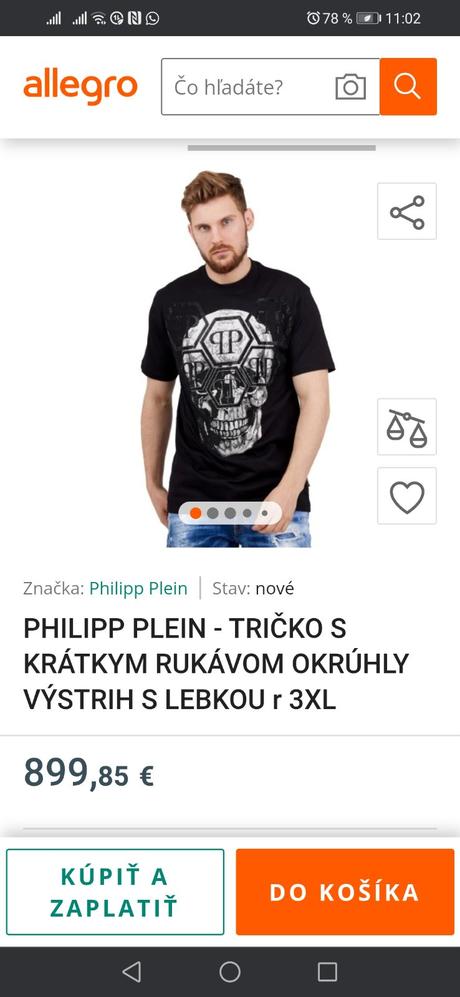 Tricko philipp plein, xl