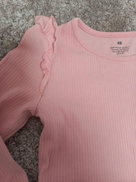 Vrubkovane saty, h&m, 122/128, h&m,122