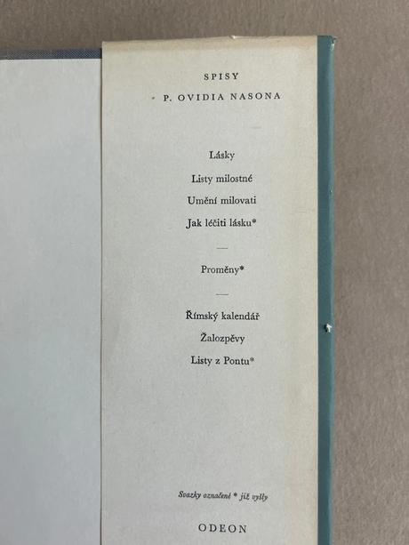 Proměny - publius ovidius naso, 