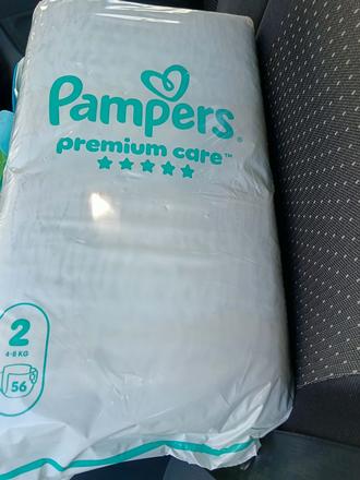 Pampers nepoužité zabalené 56ks velkosť 2, pampers,2 kg - 6 kg