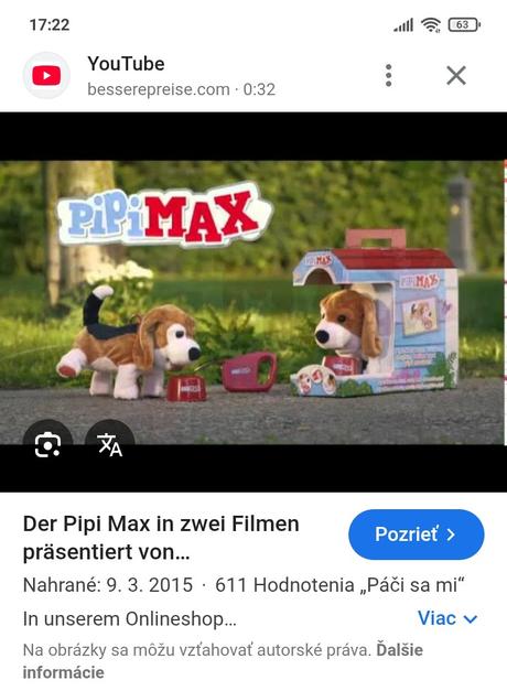 Interaktívny psík ,pipi max, 