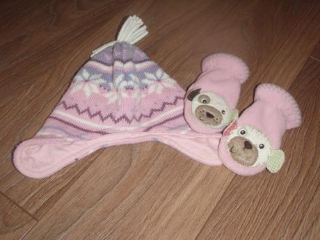 Ciapocka+rukavice 1-2 roky, next,86