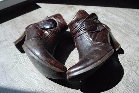 Kožené kotníkové topánky, 37