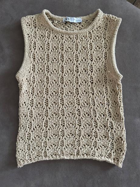 Tričko bez rukávov s-ko, zara,s