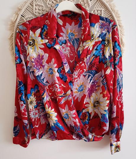 Dámska blúzka červená, vero moda,m