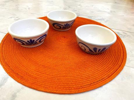 Sada 3 vintage alsaských kameninových misiek,