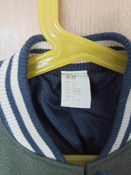 Chlapcenska basebalova bunda h&m 92, h&m,92
