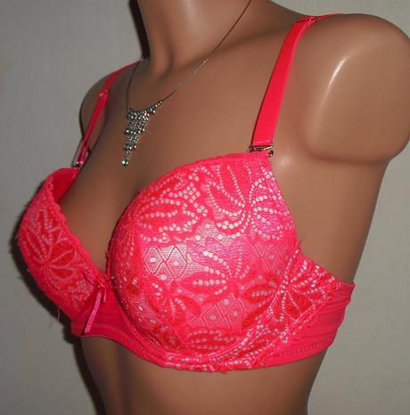 Oranzova cipkova podprsenka 80 b, 80b