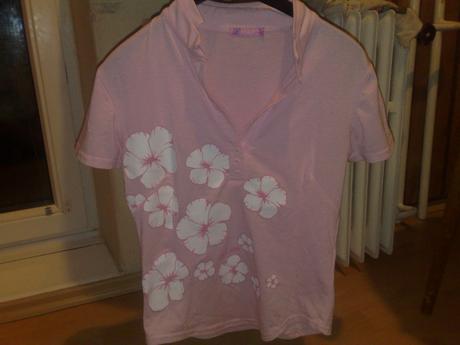 Ružove tričko pre slečnu alebo damu, s