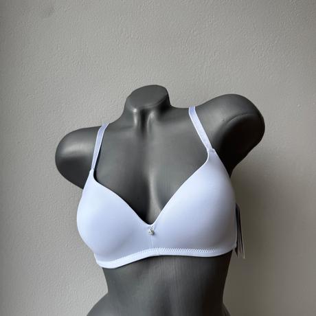 Mierne vystužená podprsenka bez kostice 76222 biel, 70b - 90c