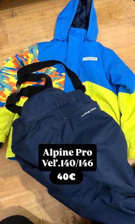 Lyžiarsk komplet, alpine pro,140