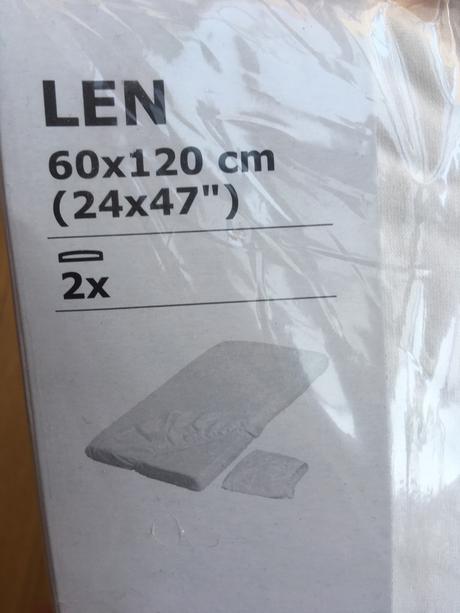 2x plachta postielka, 60,120