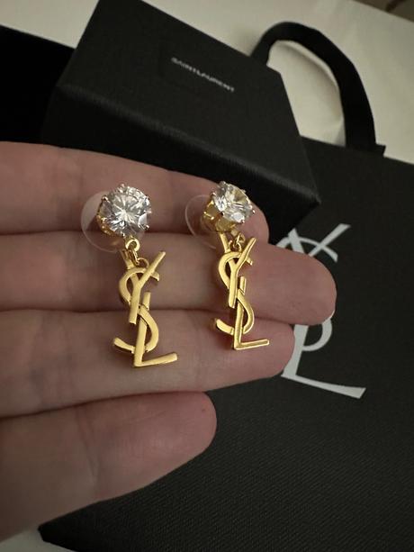 Nové nenosené náušnice ysl, yves saint laurent