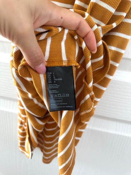 Viskózové rovné šaty, h&m,l