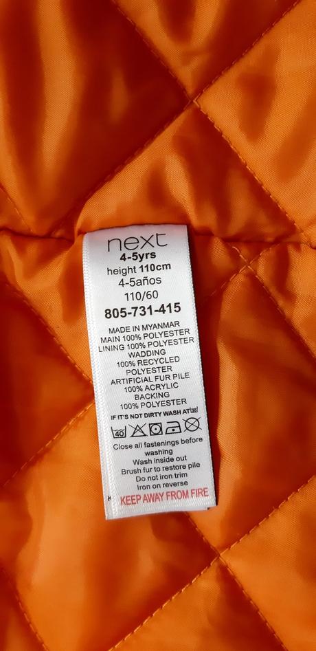 Next  zimná  bunda   vel. 110 cm, next,110