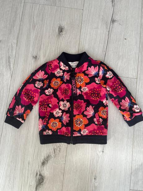 Tmavomodrá mikina s ružovými kvietkami, coccodrillo,92