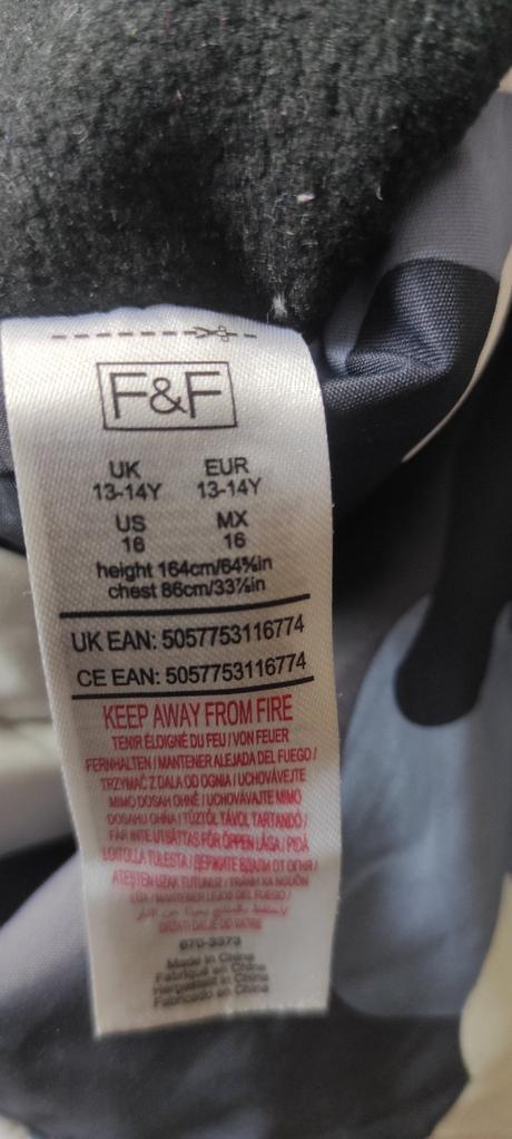 Obojstranná maskáčova bunda, f&f,164