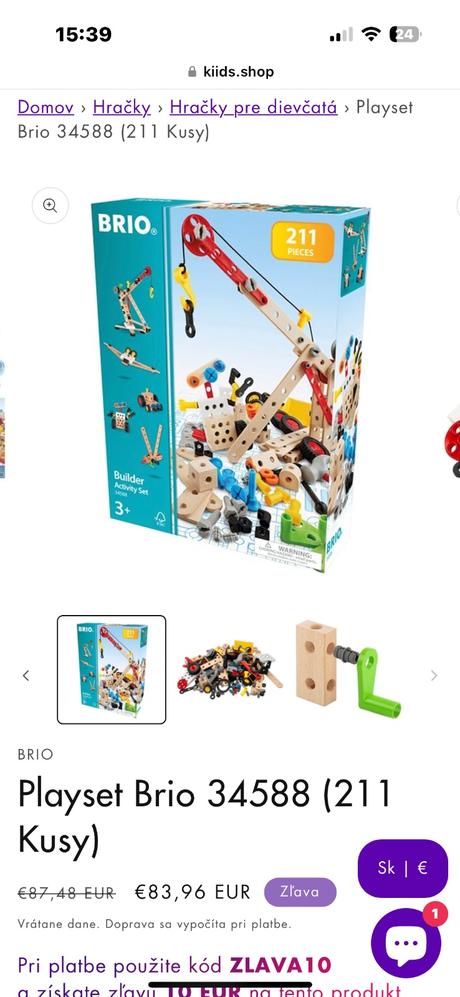 Brio diy nastaviť 211 prvkov 34588, 