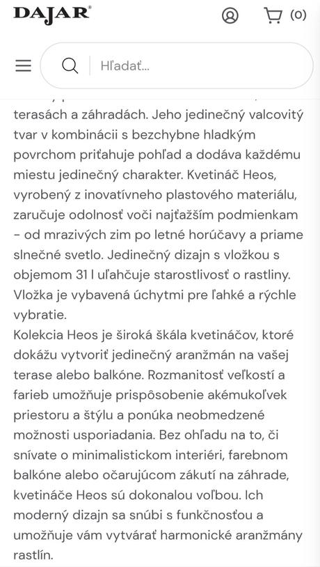 Prosperplast kvetináč heos s vložkou, 