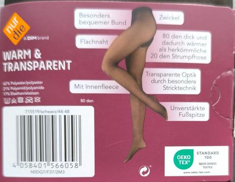 Extra nepriehľadné pančušky, zateplené, 44 / 46 / 48 / xl