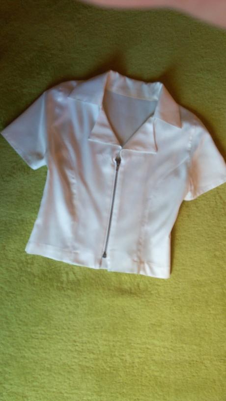 Letná neónonvá zelená blúzočka s a biela, s