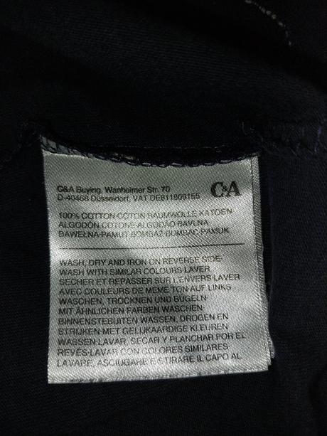 Pánske tričko xs/164, c&a,xs