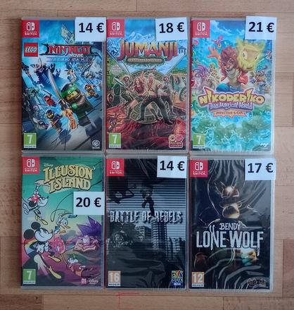 Nintendo switch hry, 