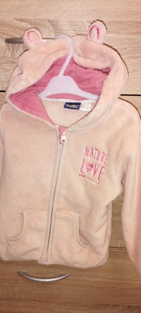 Flísová mikina s uškami 86/92, lupilu,92