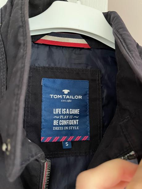 Tmavomodrá bunda na jar/ jarná bunda, tom tailor,s