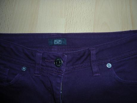 Fialove riflove nohavice, f&f,38