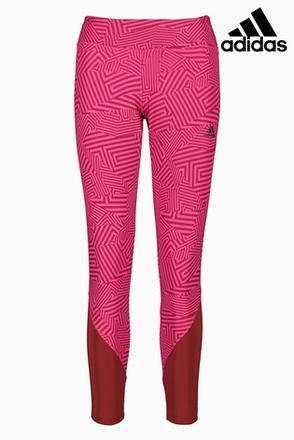 Ružové 3/4 legíny, adidas,m